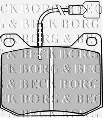 BORG & BECK bbp1016 -  Комплект тормозных колодок, дисковый тормоз